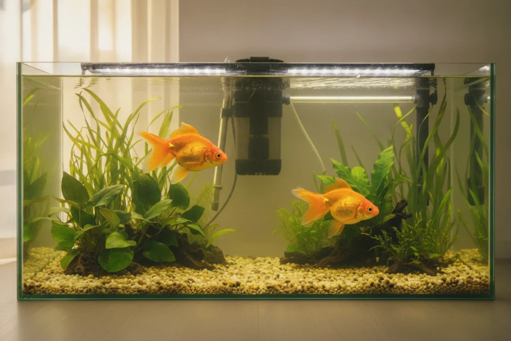 Acuario para goldfish: cuántos litros y cómo montarlo
